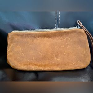 New Vintage Brown Rough & Tumble Clutch